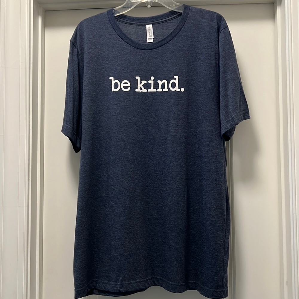 Bella Canvas navy blue t-shirt with graphic